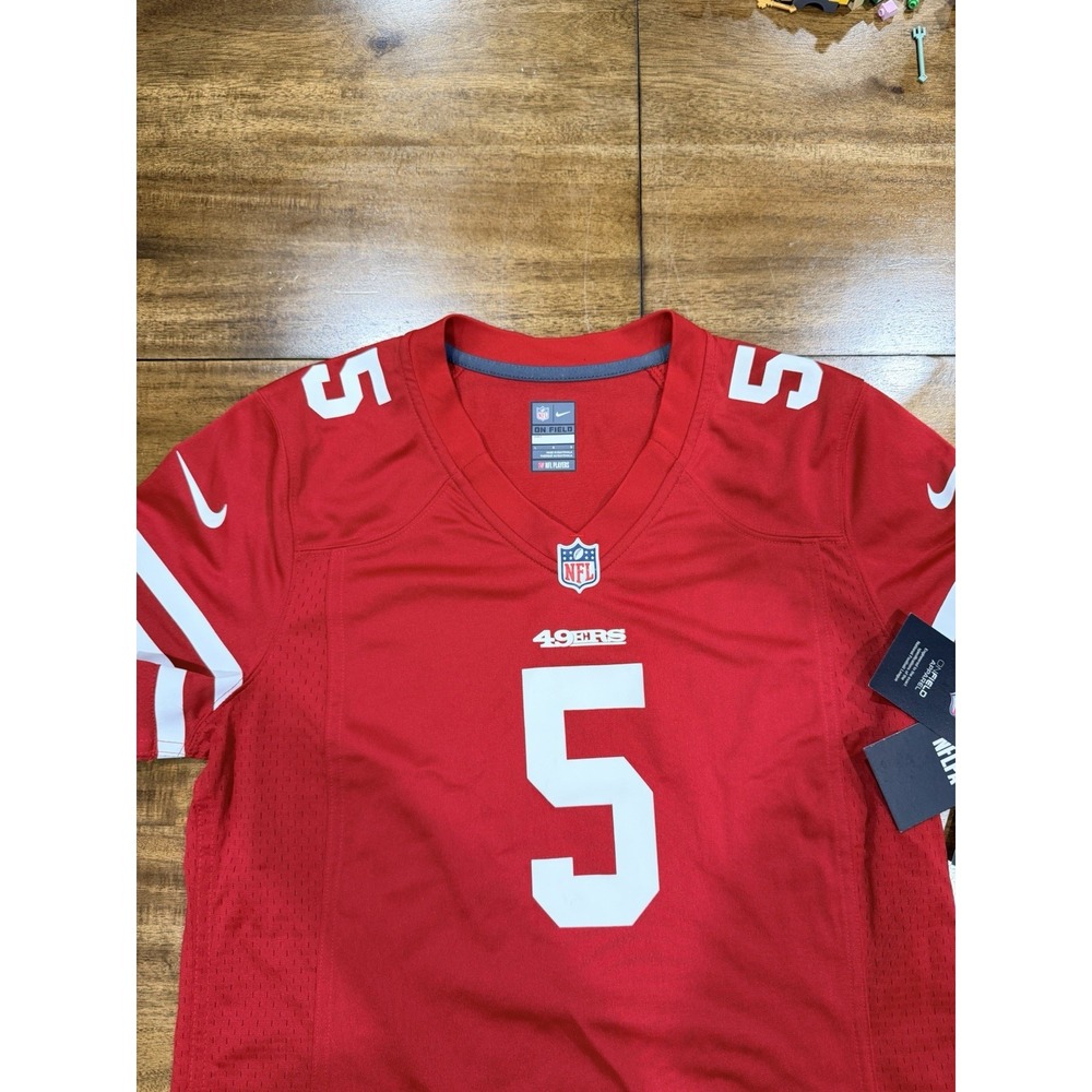 Trey Lance #5 San Francisco 49ers NIKE Football Jersey Women's Size Large NWT - Picture 5 of 10